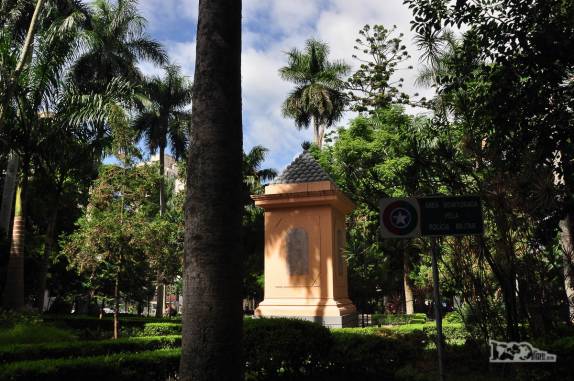 Praça XV de Novembro, no centro de Florianópolis, Santa Catarina